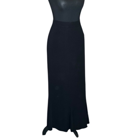 Misook Dresses & Skirts - Exclusively Misook Black Knit Maxi Skirt Womens Medium Mermaid Hem Professional